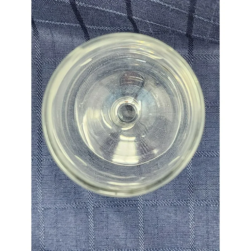 Vintage Leaves/Berries Etched Wine Glass‎ & Etched Flower/Leaves Glass Vase